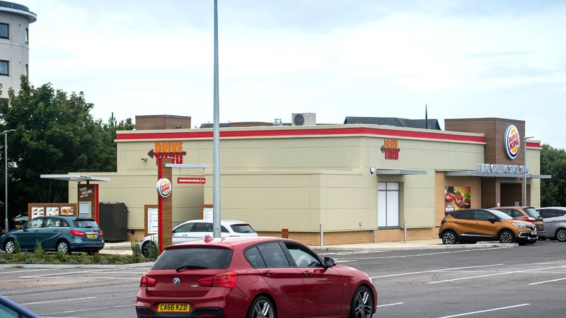 Burger King drive-thru Barry, Cooke & Arkwright