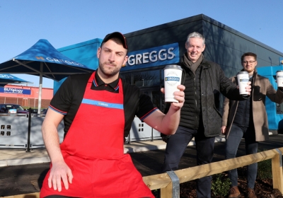 Greggs first drive-thru in Wales opens 