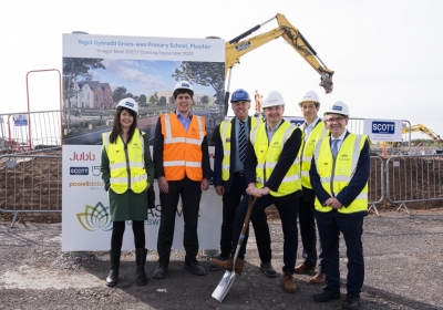Ceremonial Ground-Breaking at the site of Plasdŵr’s First Primary School 