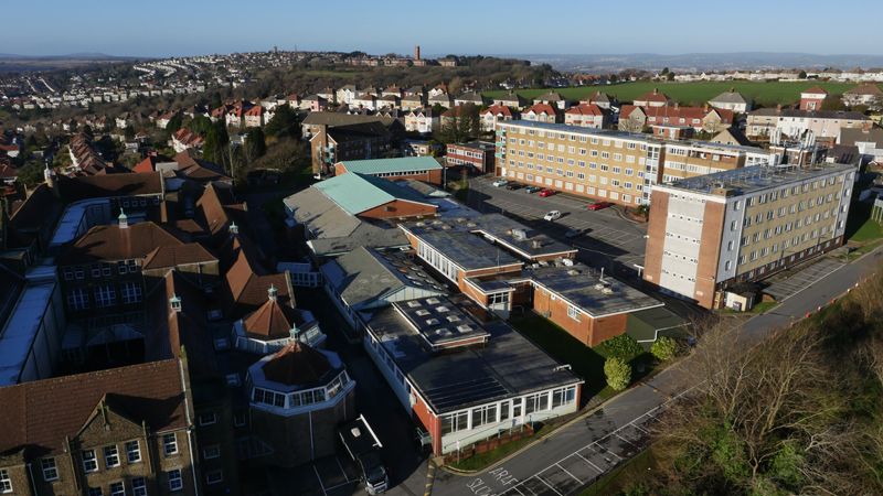 Townhill Campus aerial view, Uplands, Swansea, Cooke & Arkwright