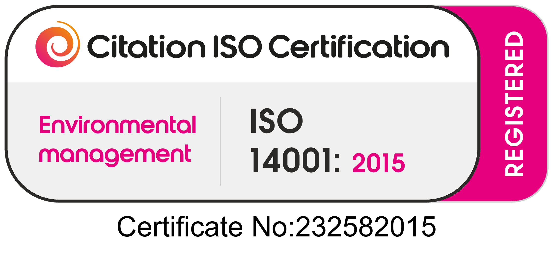 ISO 14001 Registered