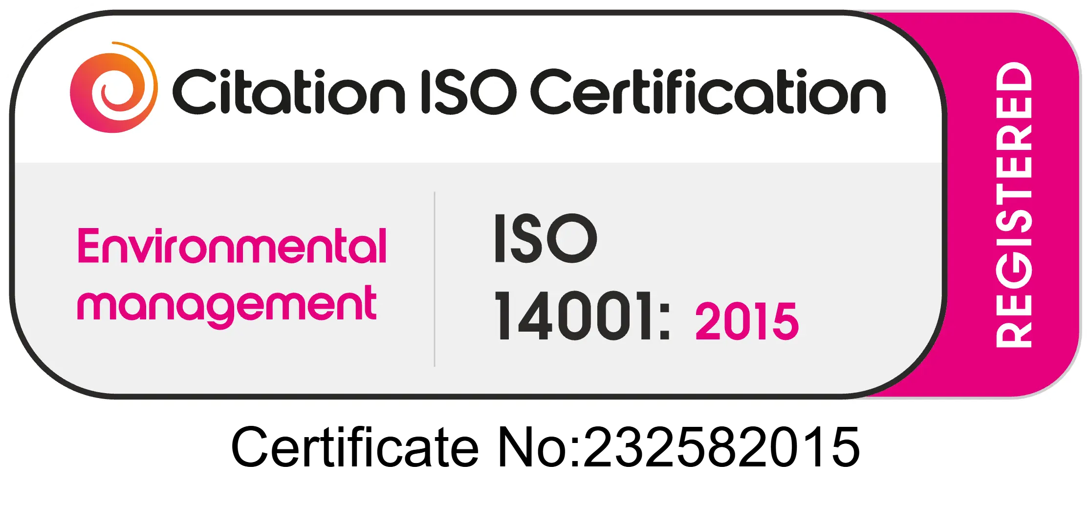 ISO 14001 Registered
