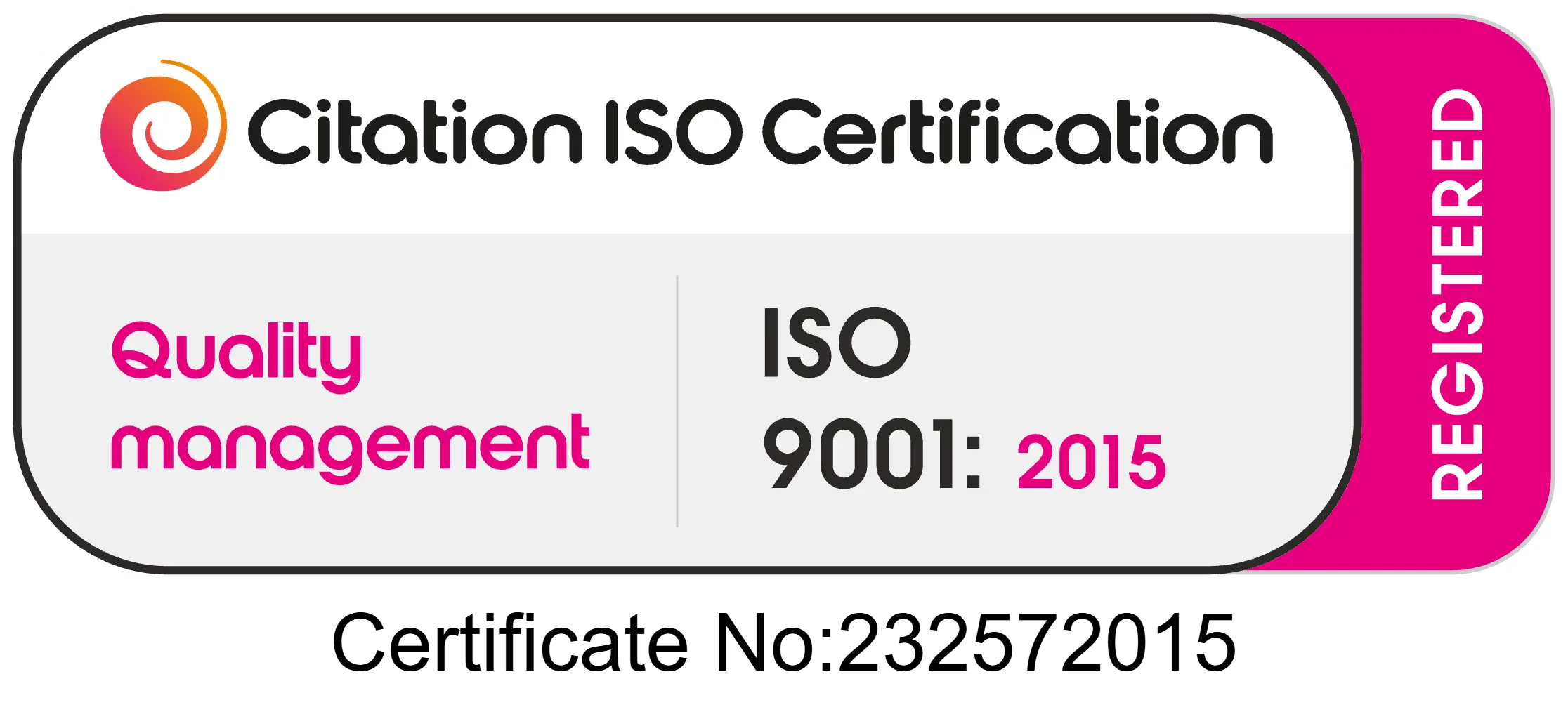 ISO 9001 Registered