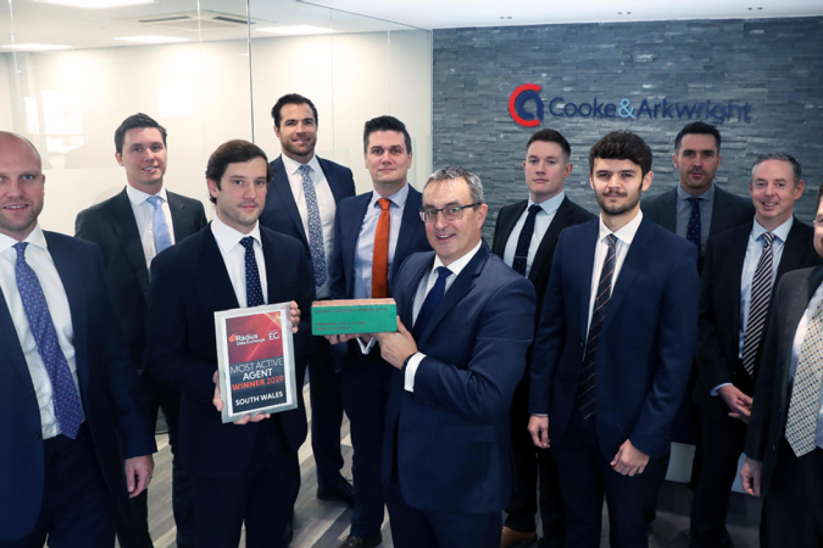 Cooke & Arkwright Most Active Agent in South Wales 2019
