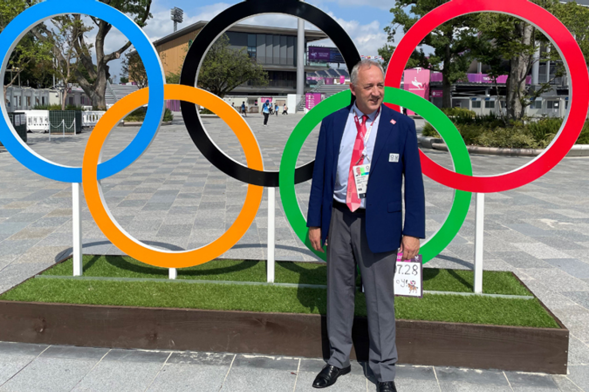 Cooke & Arkwright's managing director Andrew Gardner dressage judge at the Tokyo Olympics 2021