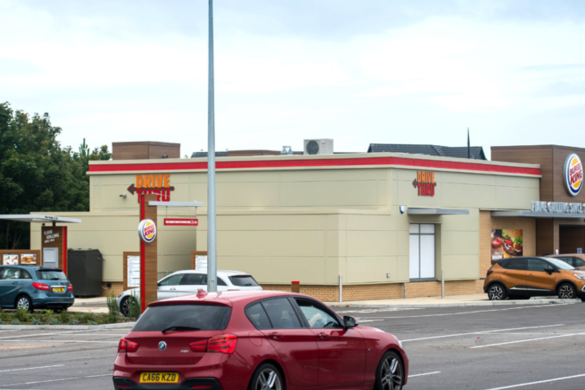 Burger King drive-thru Barry, Cooke & Arkwright