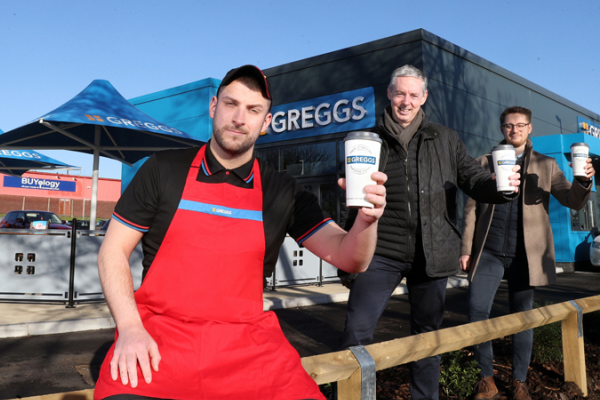 Greggs first drive-thru in Wales opens at site acquired by Cooke & Arkwright