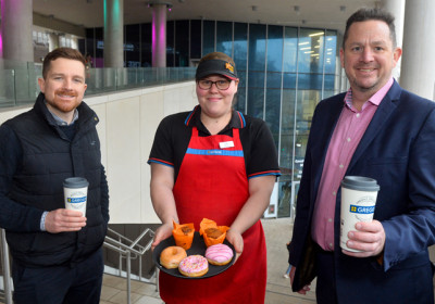 Greggs opens in Cardiff’s newest landmark building 
