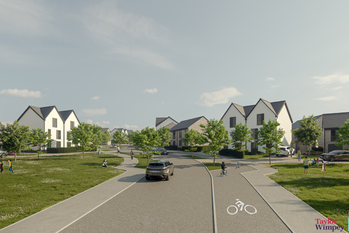 Gwêl y Garth, Plasdŵr, landowner advised by Cooke & Arkwright, new developer Taylor Wimpey