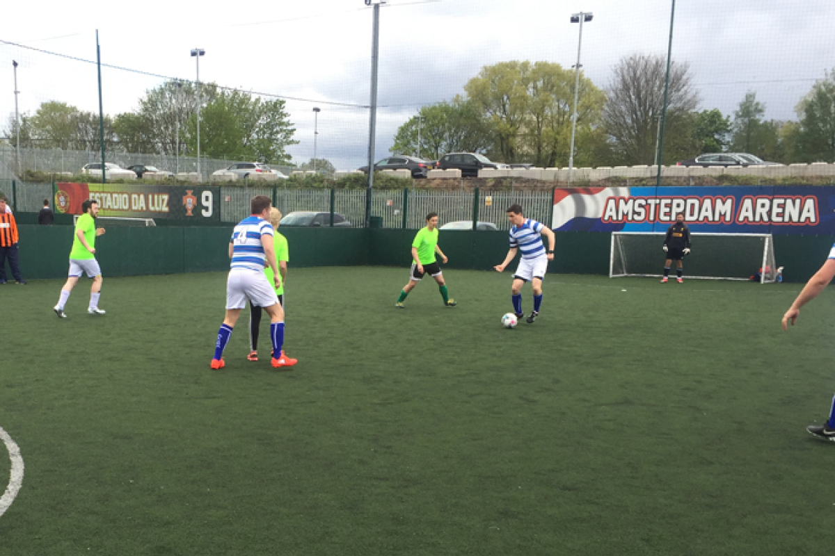 Telereal Trillium 5 a side football Cooke & Arkwright team