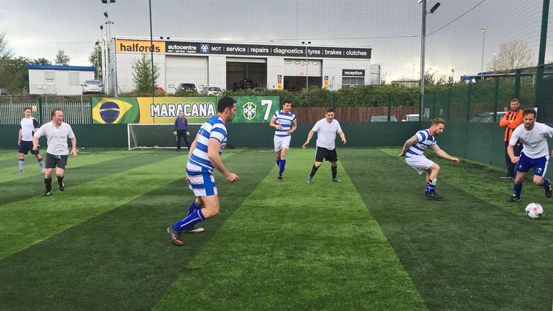 Telereal Trillium 5 a side football Cooke & Arkwright team