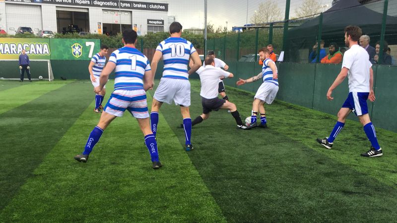 Telereal Trillium 5 a side football Cooke & Arkwright team