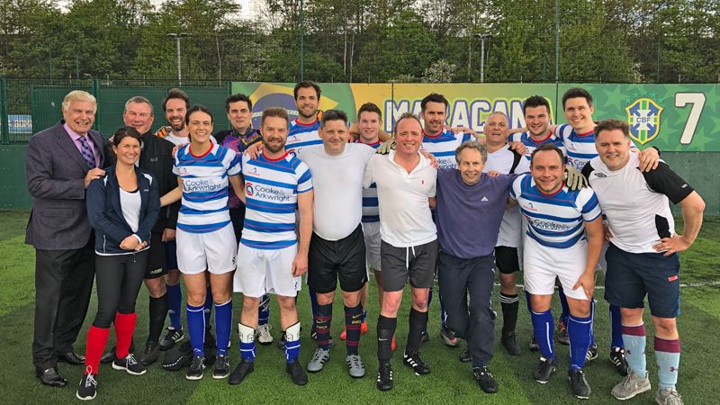 Telereal Trillium 5 a side football Cooke & Arkwright team