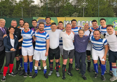 Telereal Trillium 5 a side football Cooke & Arkwright team