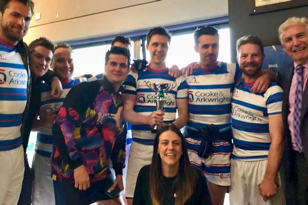 Telereal Trillium 5 a side football Cooke & Arkwright team