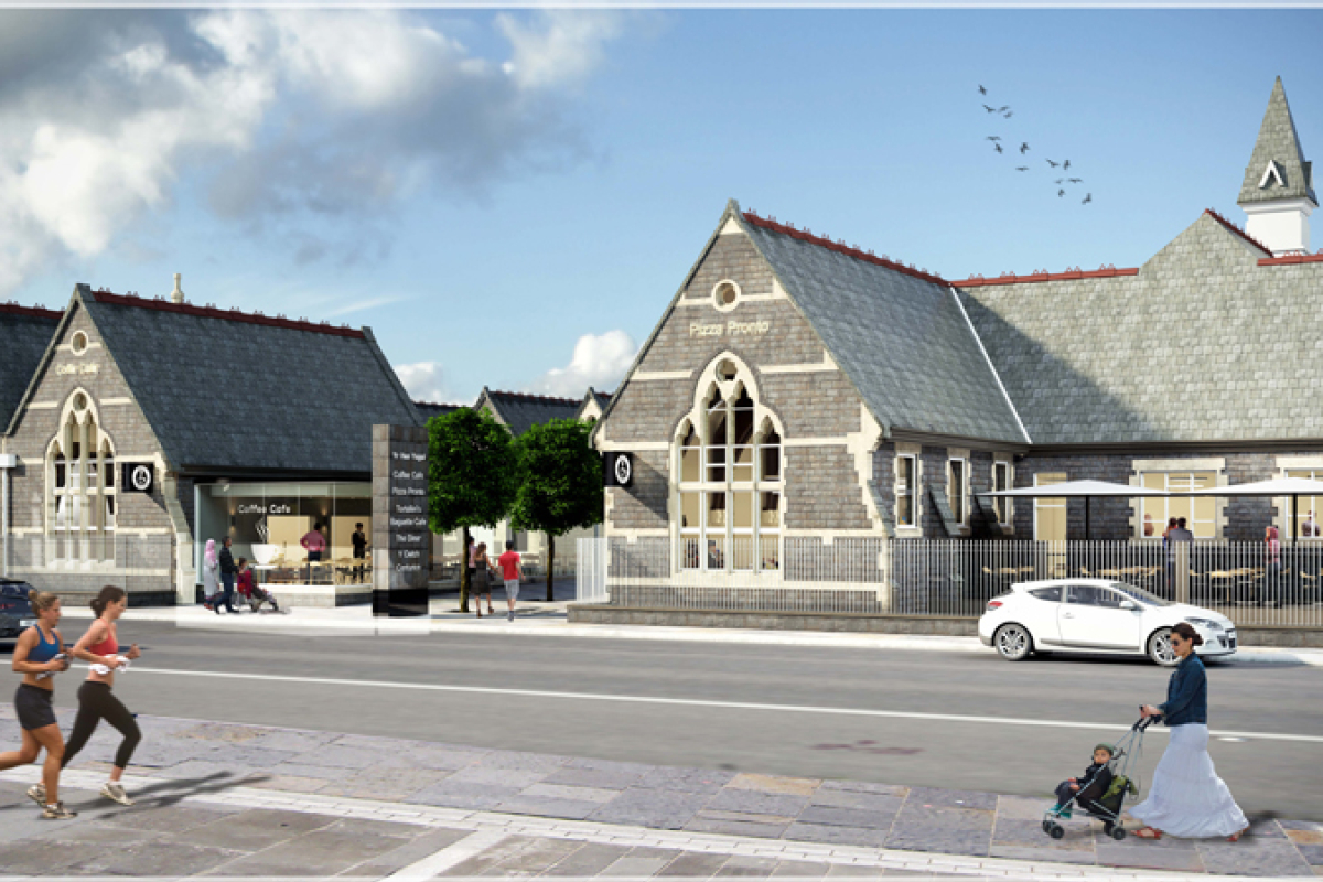 Yr Hen Ysgol Aberystwyth, Artists impression, Exterior, Cooke & Arkwright