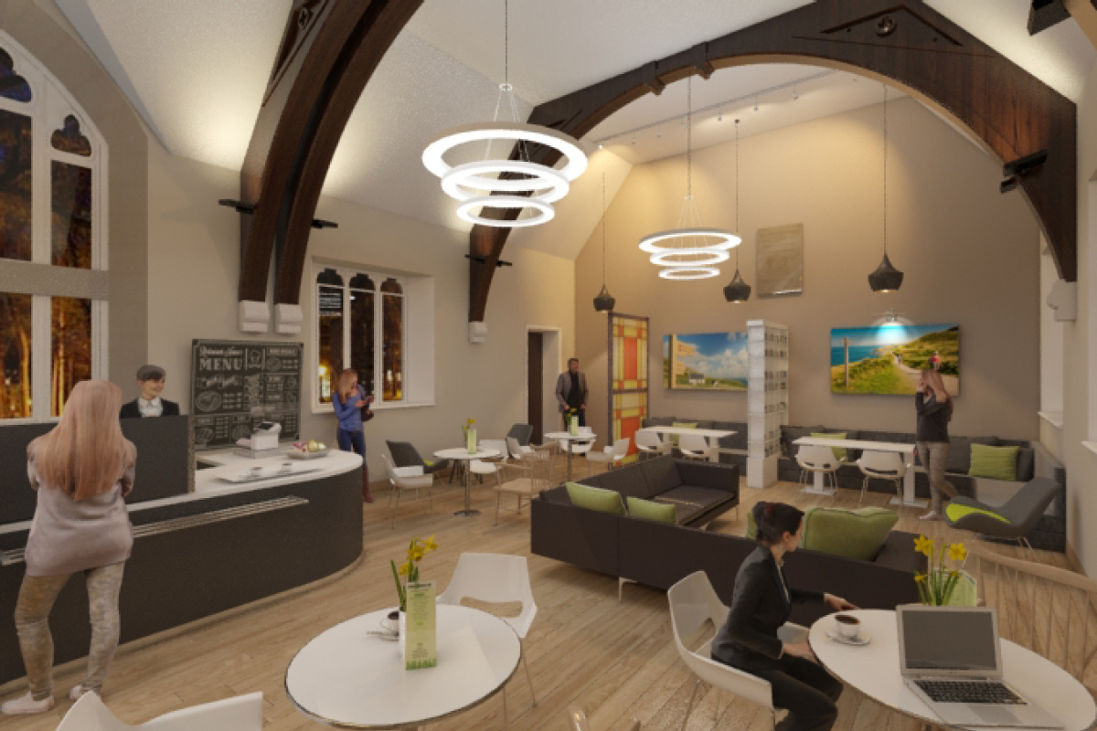 Yr Hen Ysgol Aberystwyth, Artists impression, Interior 2, Cooke & Arkwright